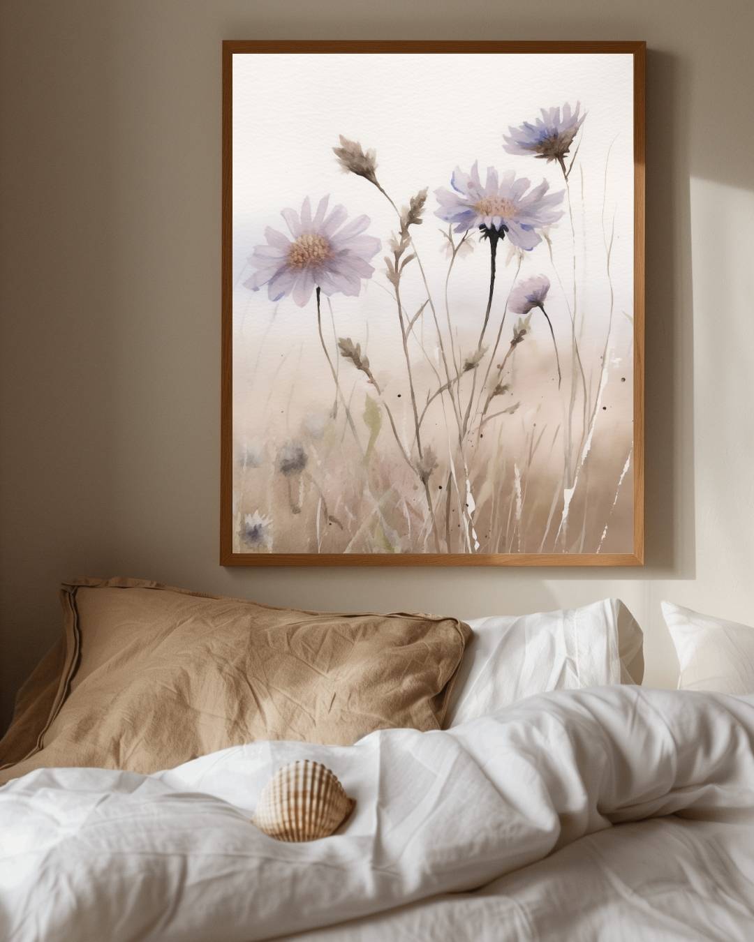 Veldbloemen in aquarel Poster – staande poster voor modern interieur