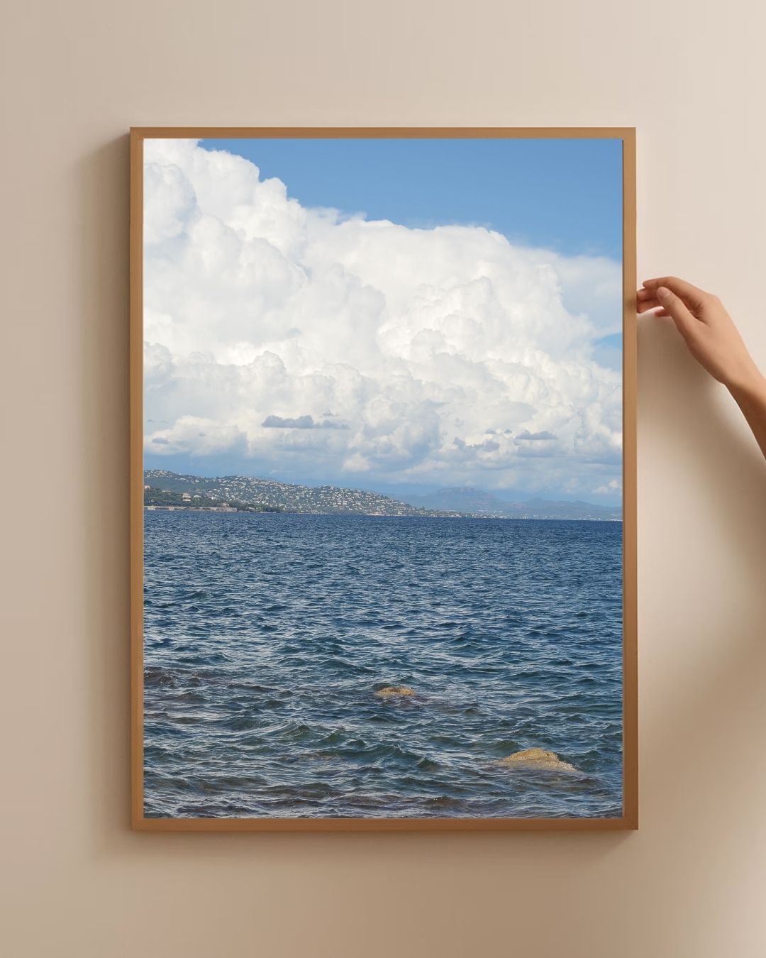 Rustige zee Poster – staande poster voor modern interieur