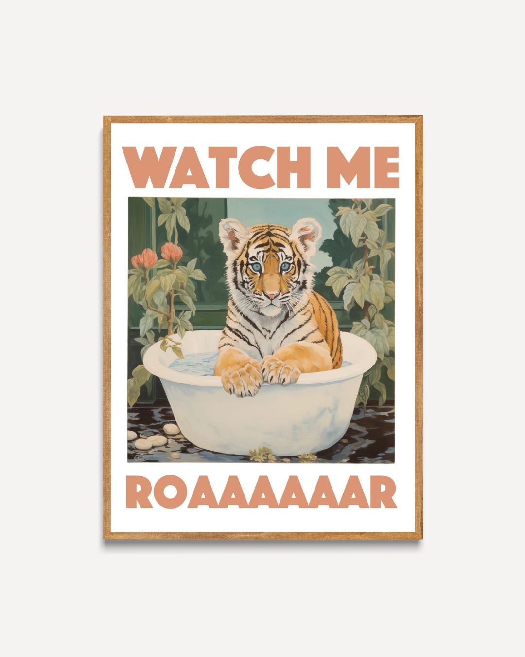 Watch me roar Poster – portret poster als wanddecoratie