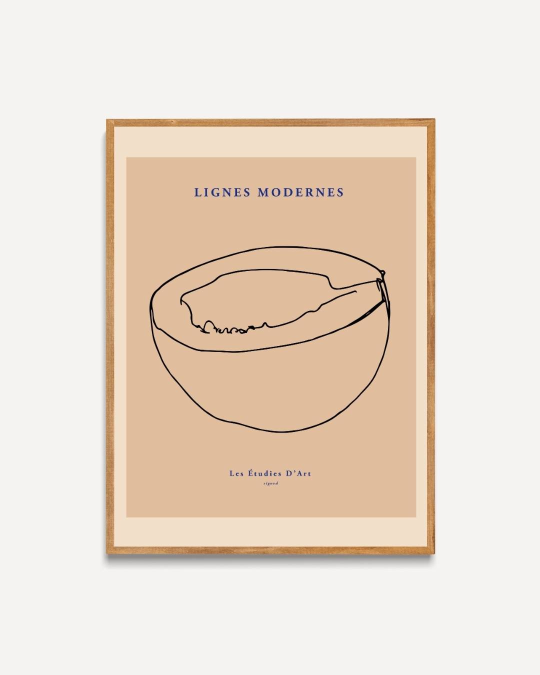 Citrus slice line art Poster – portret poster als wanddecoratie