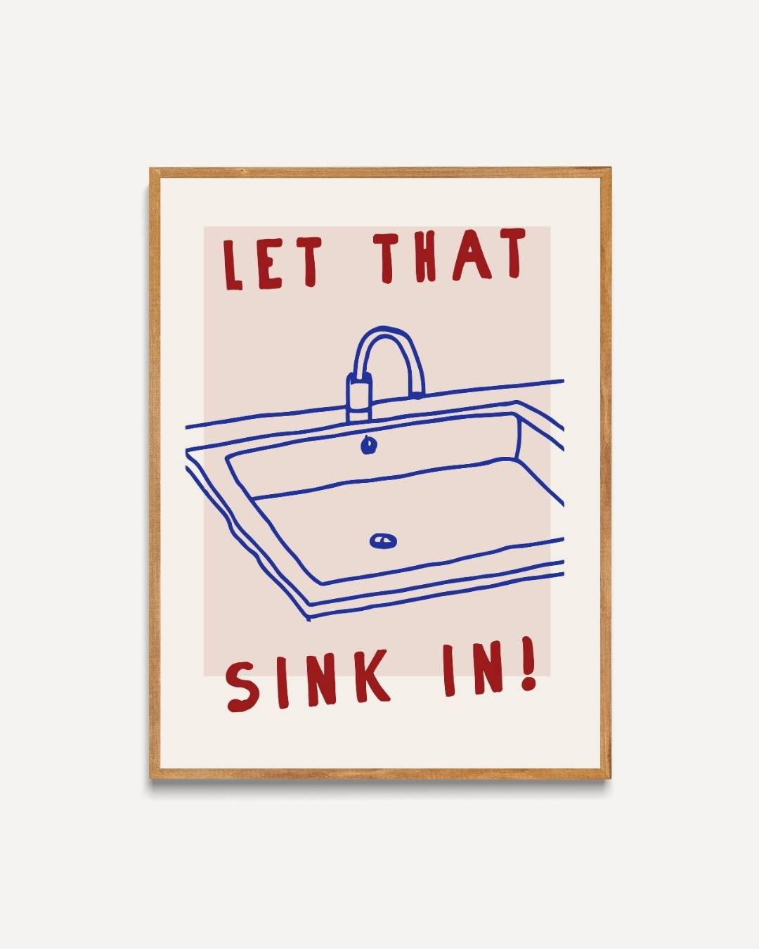 Sink in style Poster – portret poster als wanddecoratie