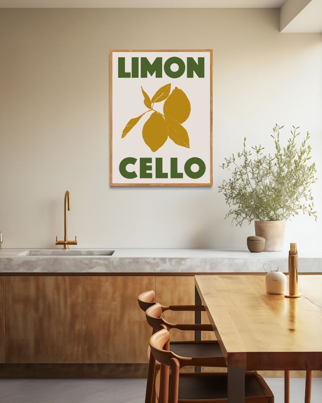 Limoncello Poster – staande poster voor modern interieur
