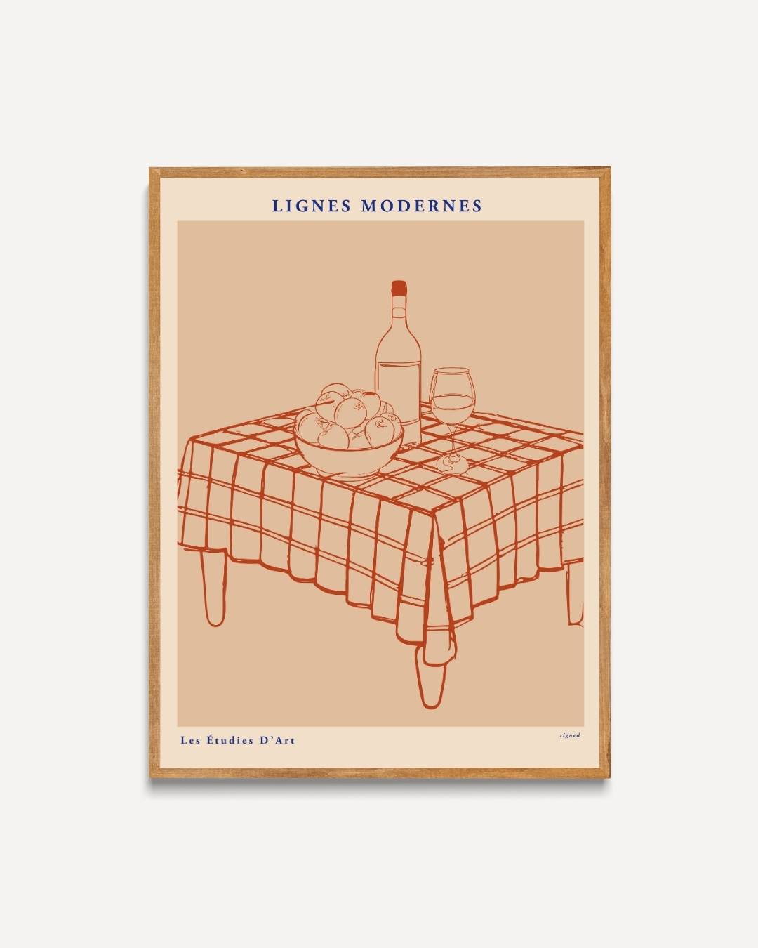 Fruit tafel Poster – portret poster als wanddecoratie