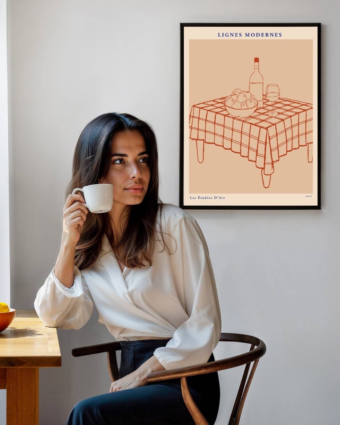 Fruit tafel Poster – staande poster voor modern interieur