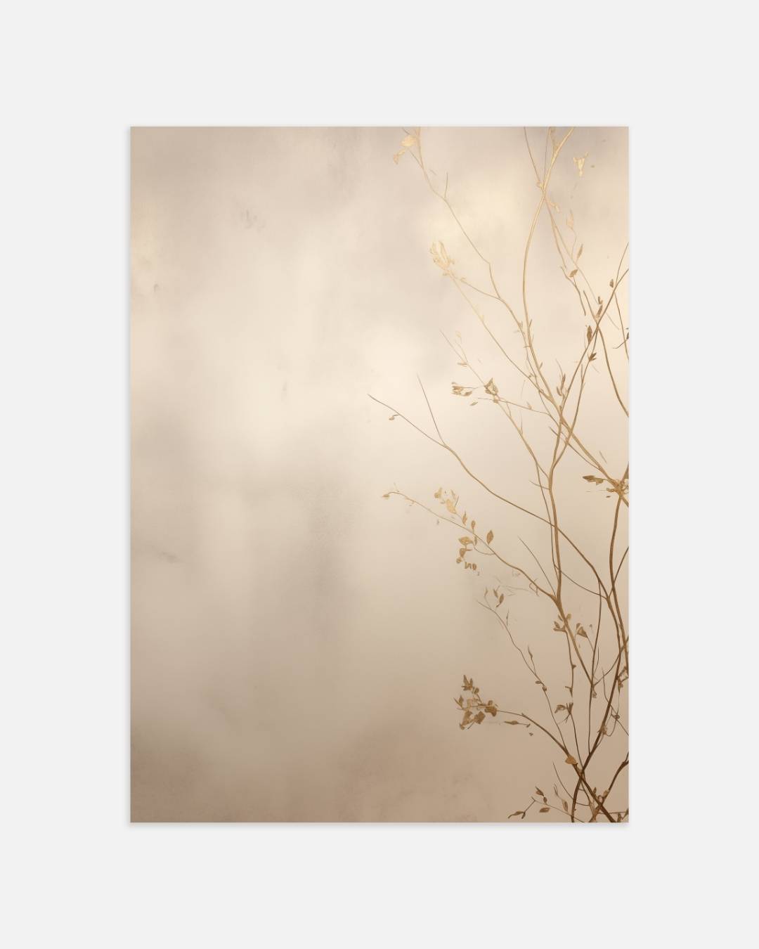 Minimalistische takken Poster – portret wanddecoratie van WallArtistic