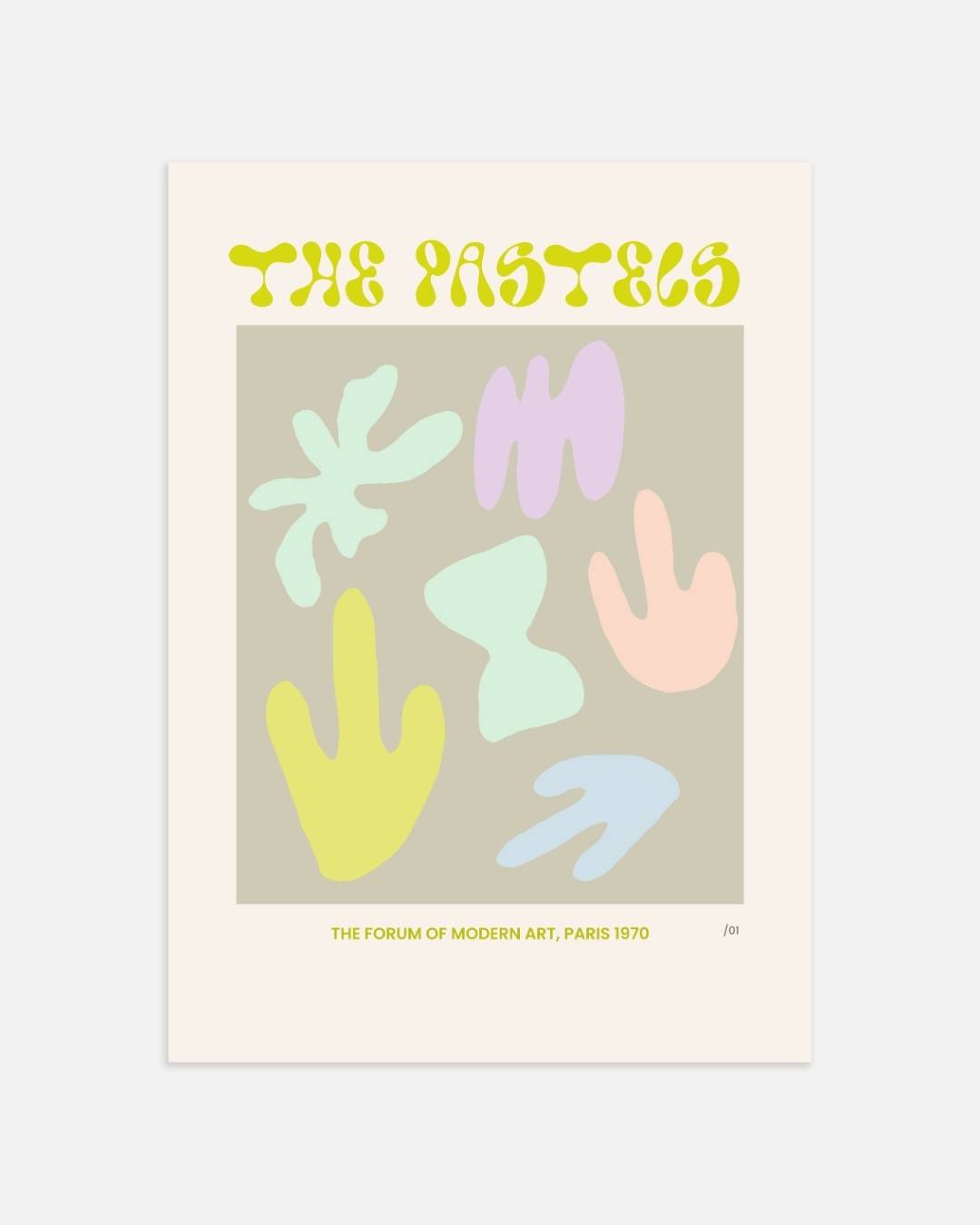 The pastels Poster – portret wanddecoratie van WallArtistic