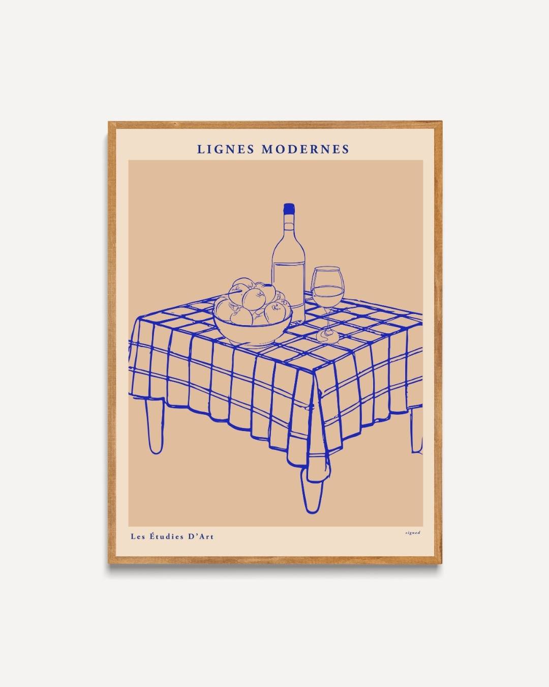 Moderne diner tafel Poster – portret poster als wanddecoratie