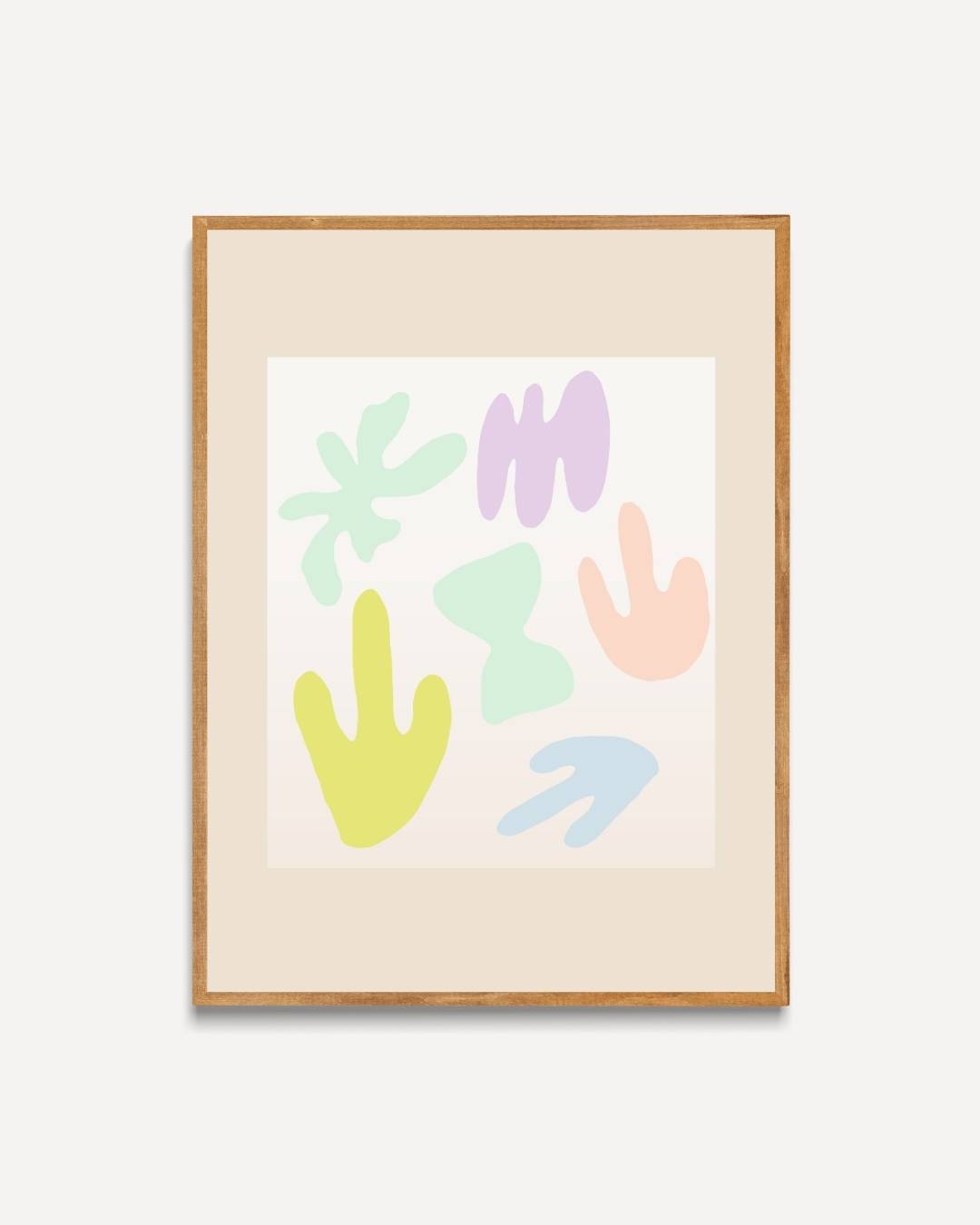 Abstracte pastels Poster – portret poster als wanddecoratie