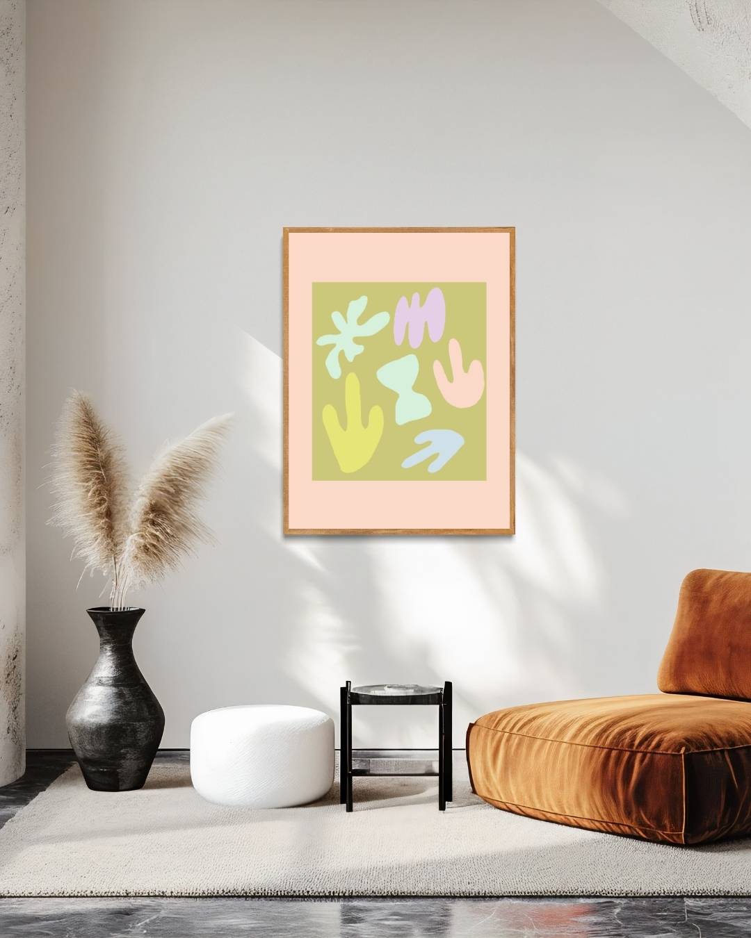 Pastel vormen Poster – staande poster voor modern interieur