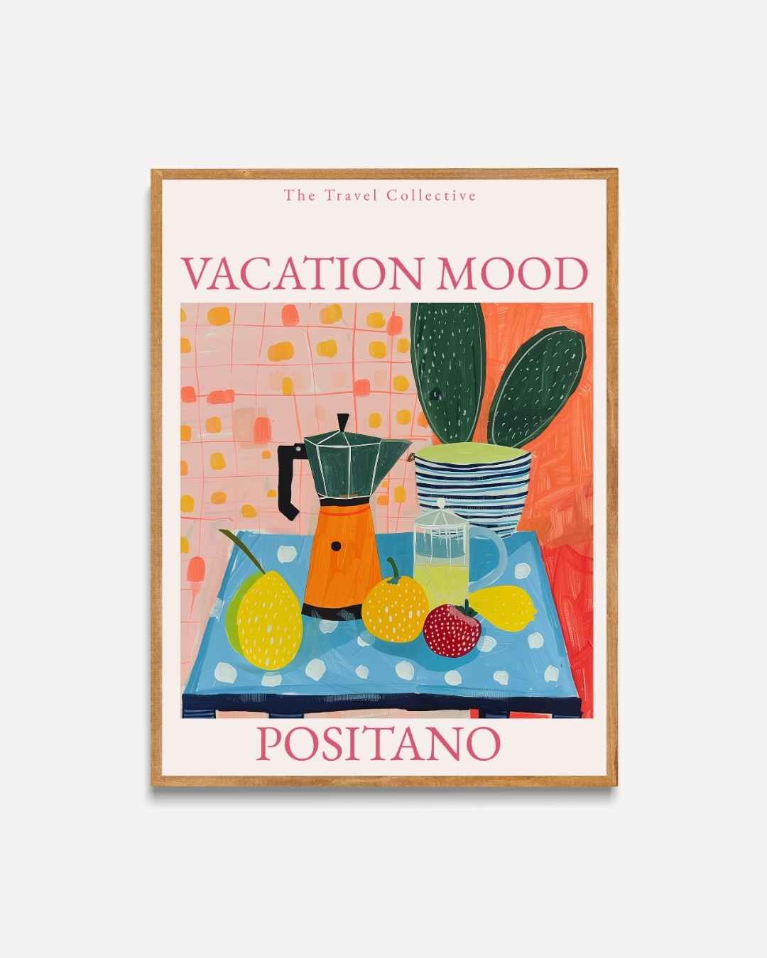 Vacation Mood Positano Poster – portret poster als wanddecoratie