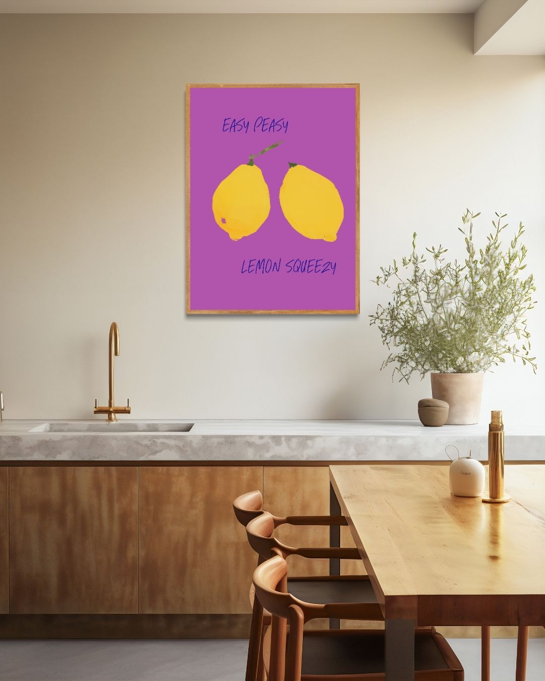 Easy peasy lemon squeezy Poster – staande poster voor modern interieur