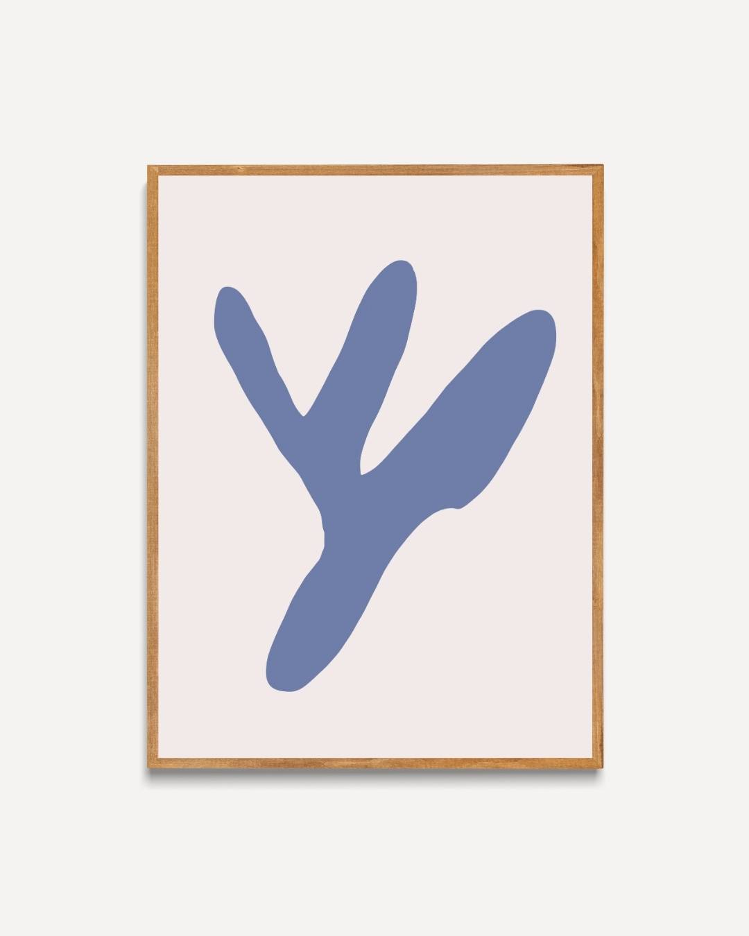 Abstracte beige vorm Poster – portret poster als wanddecoratie