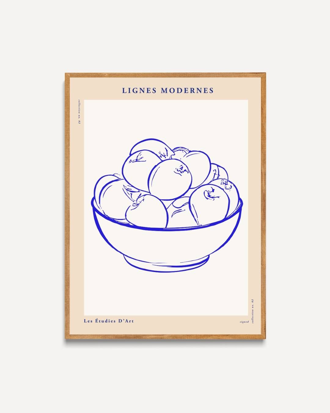 Fruit schaal line art Poster Kunstwerk – portret poster als wanddecoratie