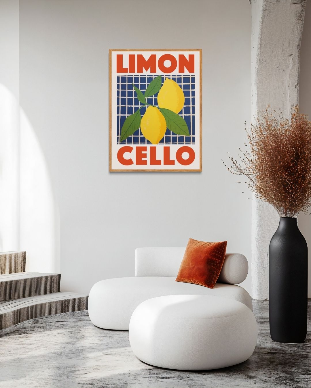 Limoncello Poster – staande poster voor modern interieur
