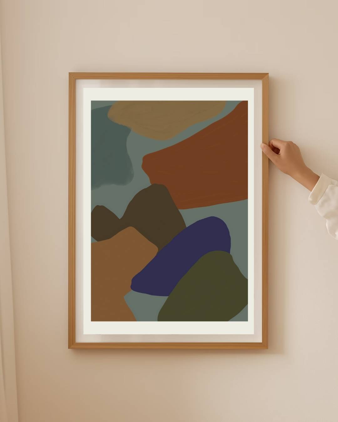 Diepe aardetinten Poster – staande poster voor modern interieur