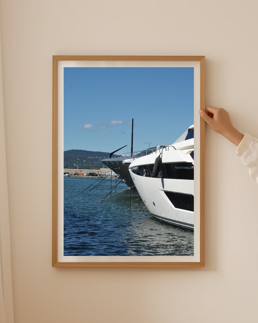 Luxe jachten Poster – staande poster voor modern interieur