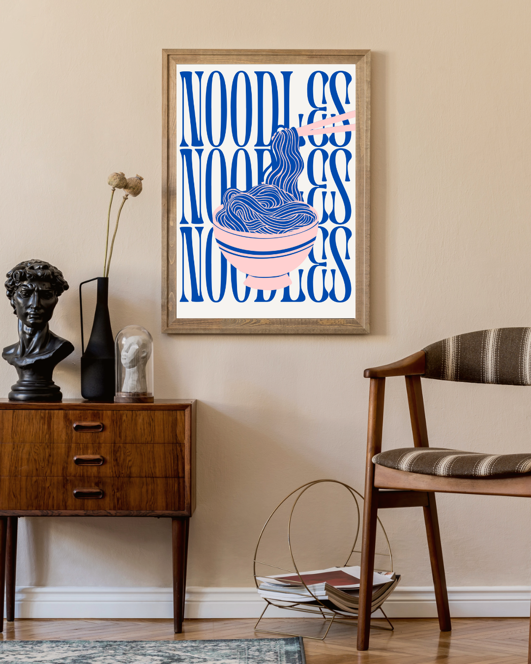 Noodles Poster – portret wanddecoratie van WallArtistic