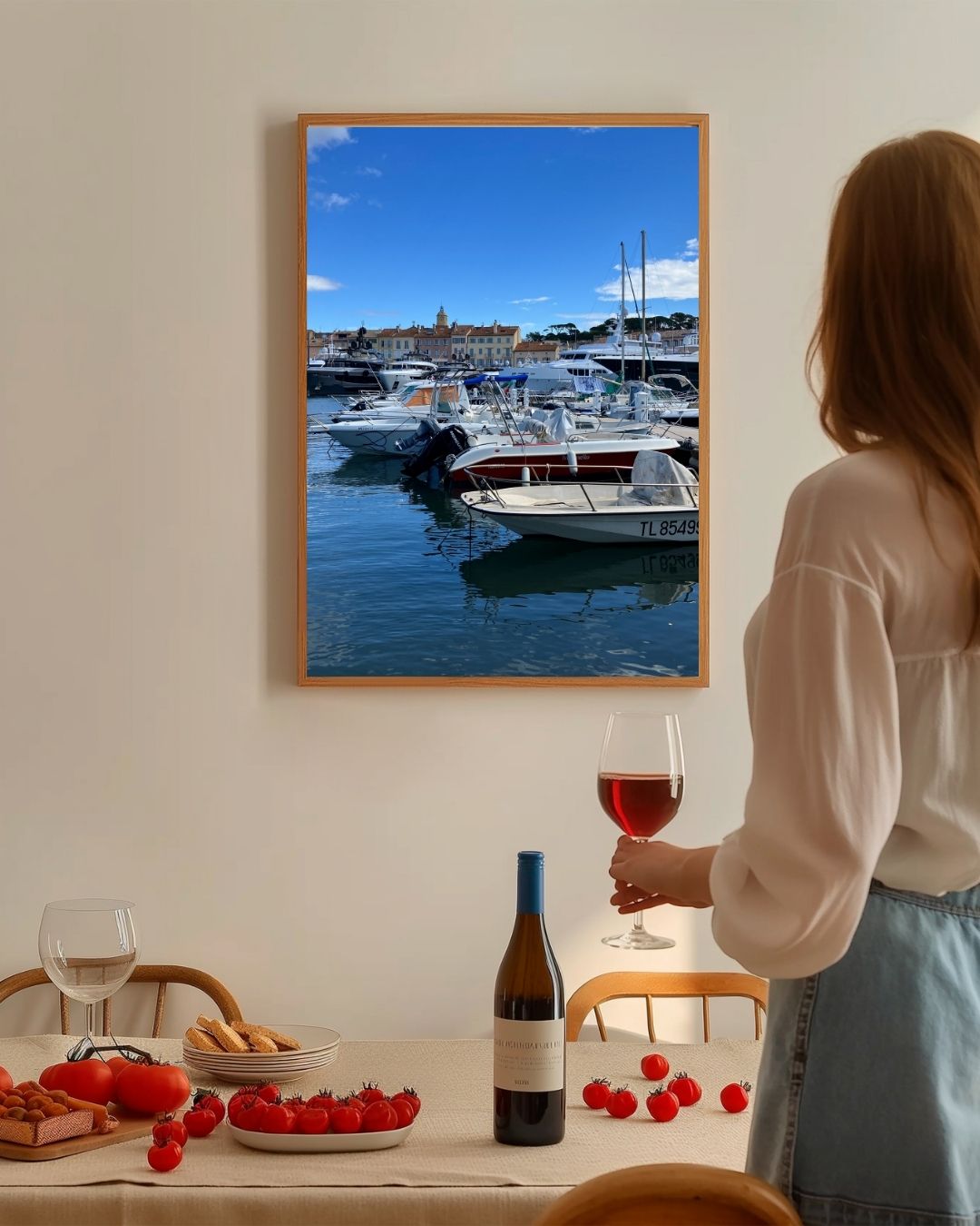 Haven van Saint-Tropez Poster – staande poster voor modern interieur
