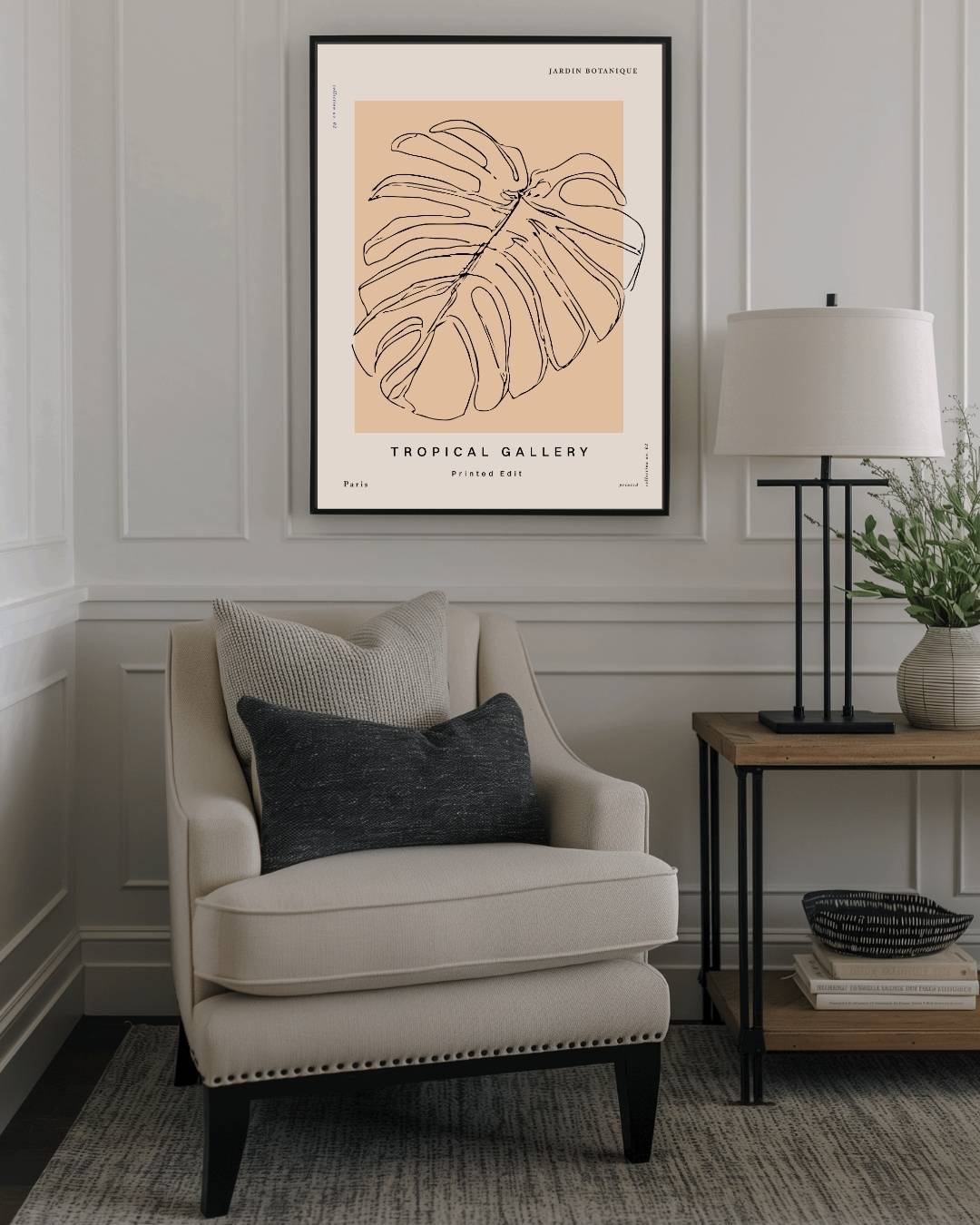 Tropical monstera Poster – staande poster voor modern interieur