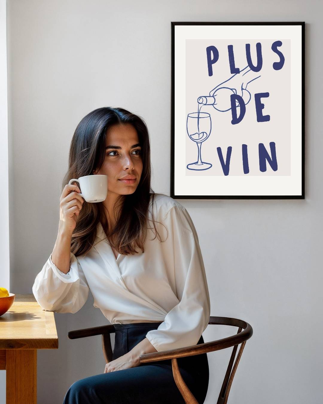 Plus de vin poster – staande poster voor modern interieur