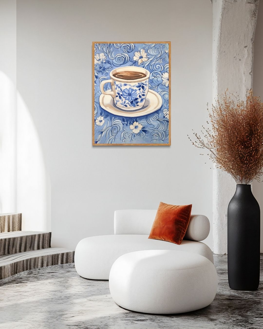Poster Coffee Delight – staande poster voor modern interieur