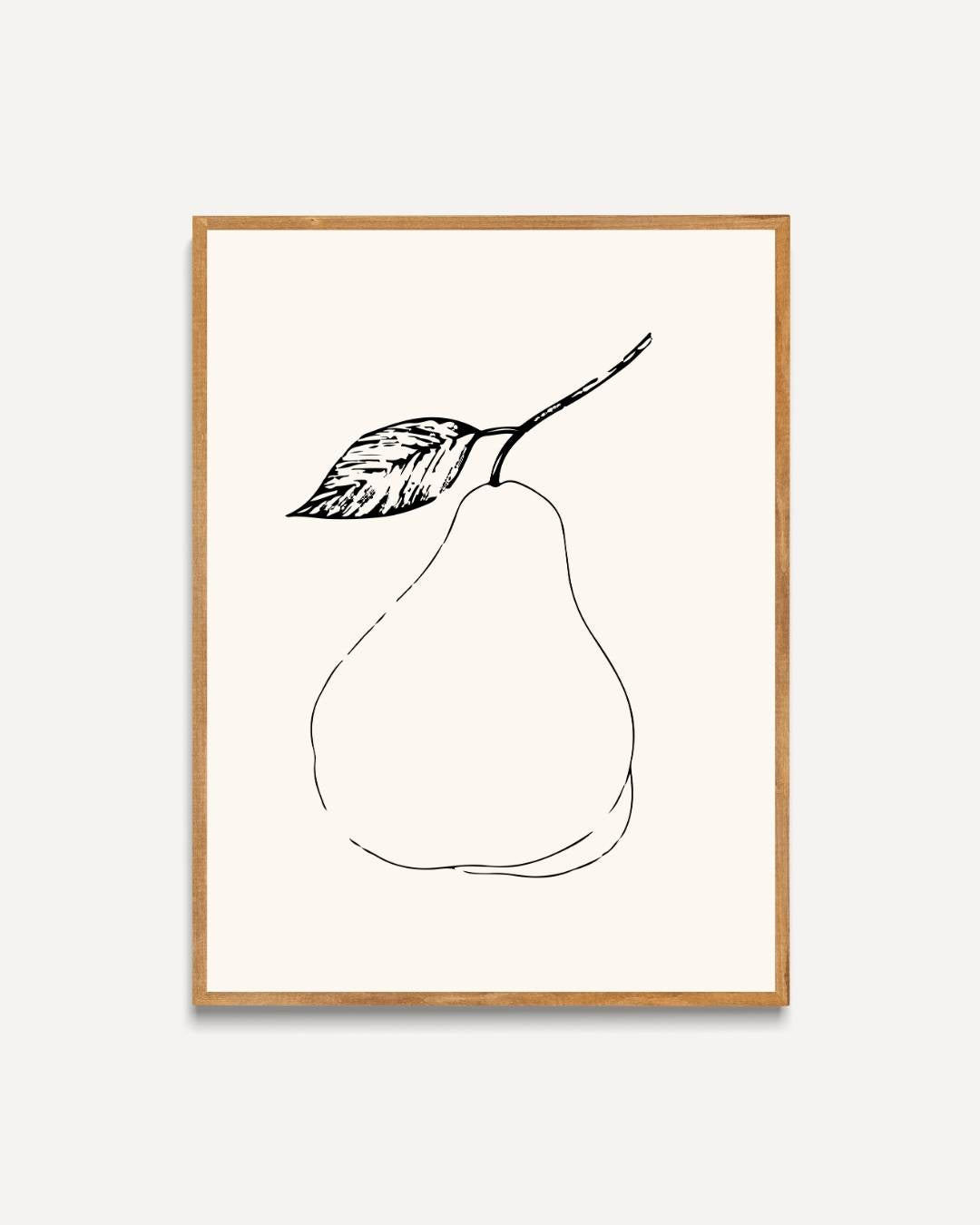 Peer lijntekening Poster – portret poster als wanddecoratie