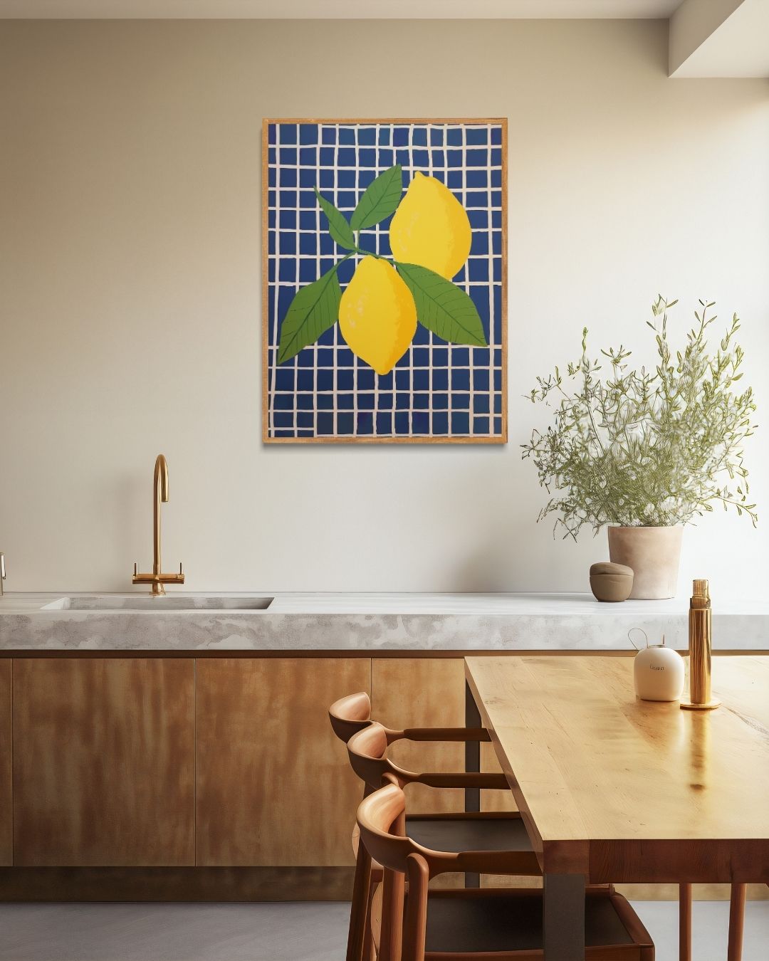 Lemon delight Poster – staande poster voor modern interieur