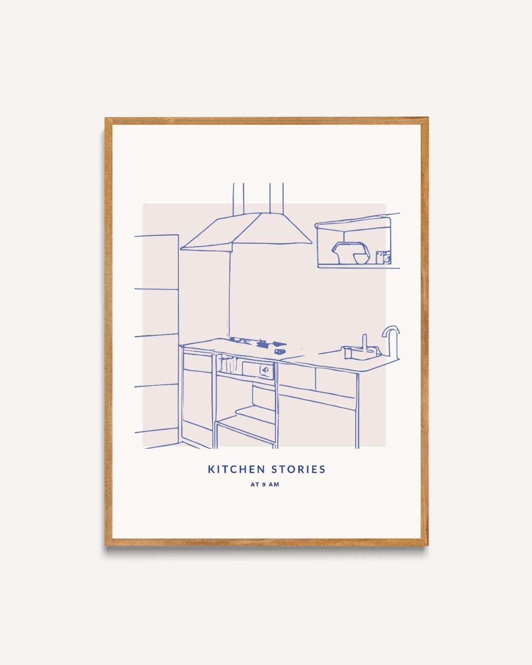 Morning kitchen Poster – portret poster als wanddecoratie