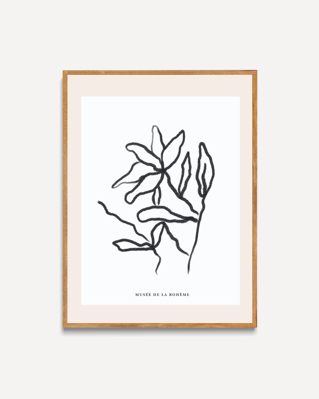 Floral elegance Poster – portret poster als wanddecoratie