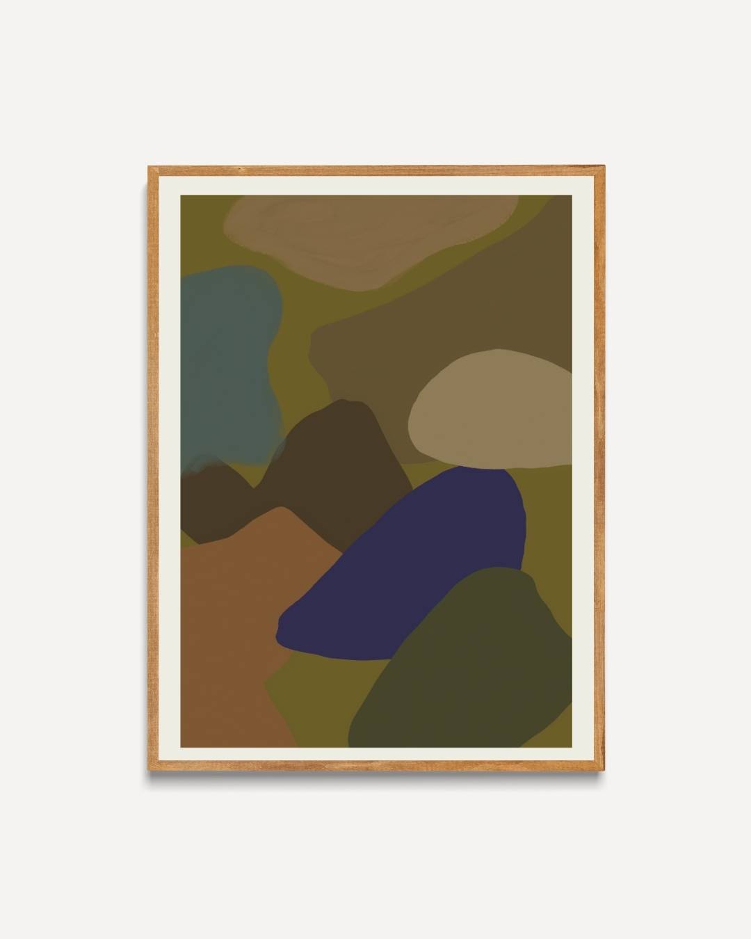 Aardse abstractie Poster – portret poster als wanddecoratie