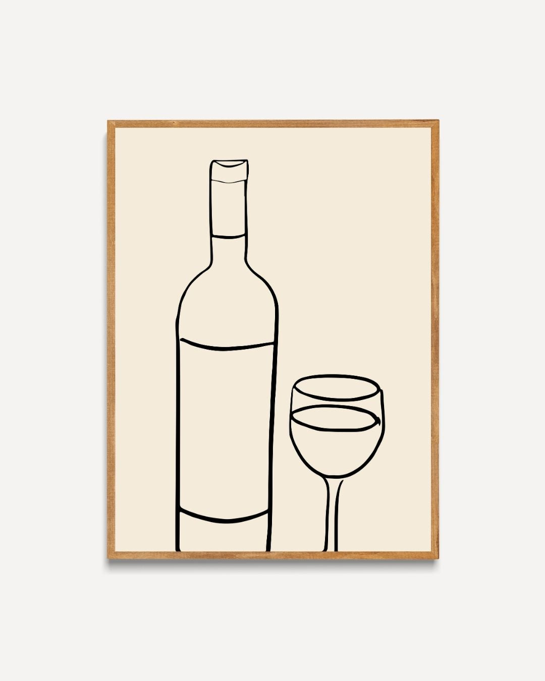 Wine and Dine? Poster – portret poster als wanddecoratie
