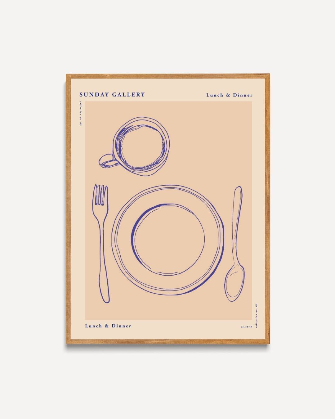 Kopje koffie Poster Kunstwerk – portret poster als wanddecoratie