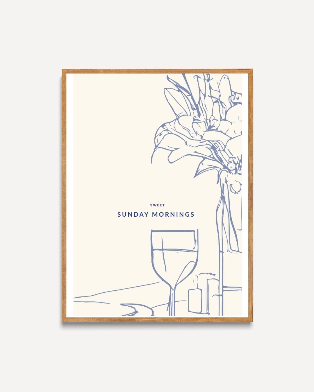 Sweet sunday mornings Poster – portret poster als wanddecoratie