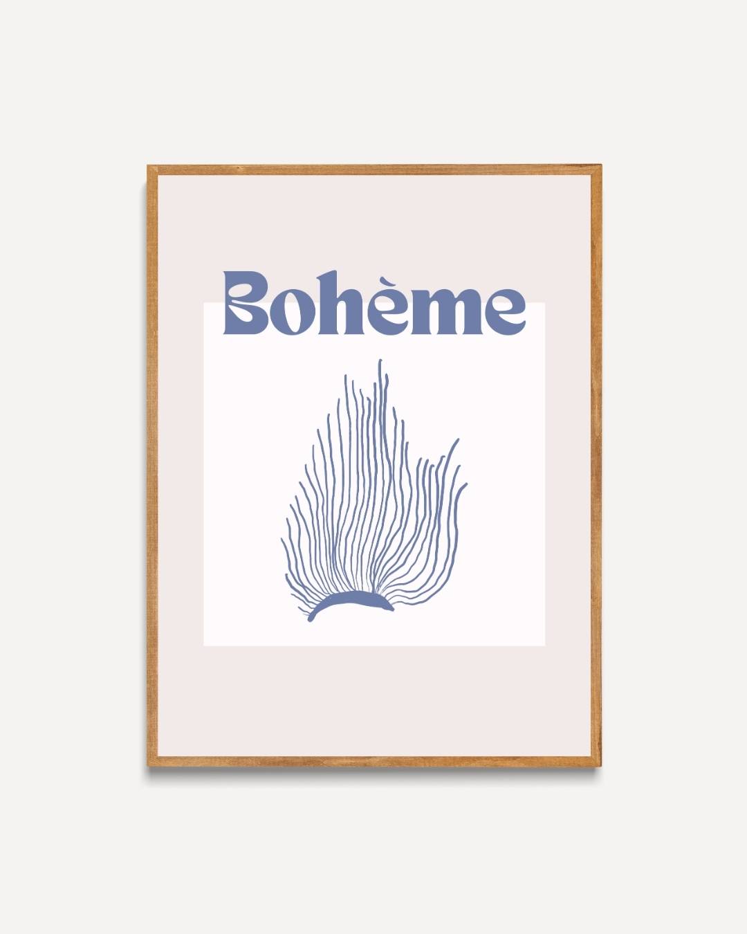 Bohème koraal Poster – portret poster als wanddecoratie