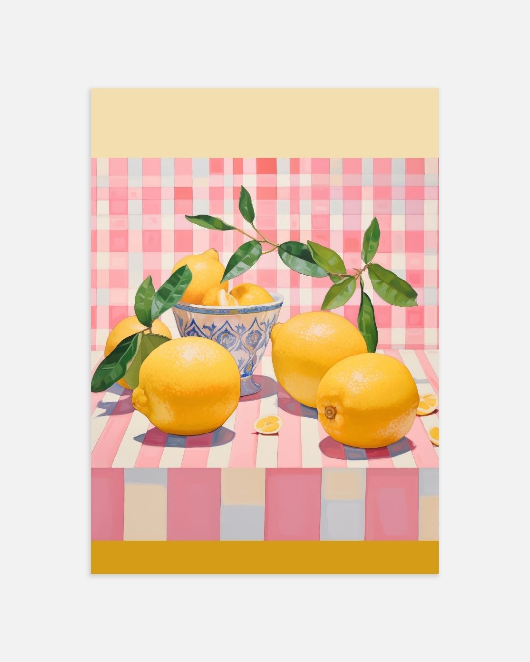 Citroenfeest Poster – portret wanddecoratie van WallArtistic