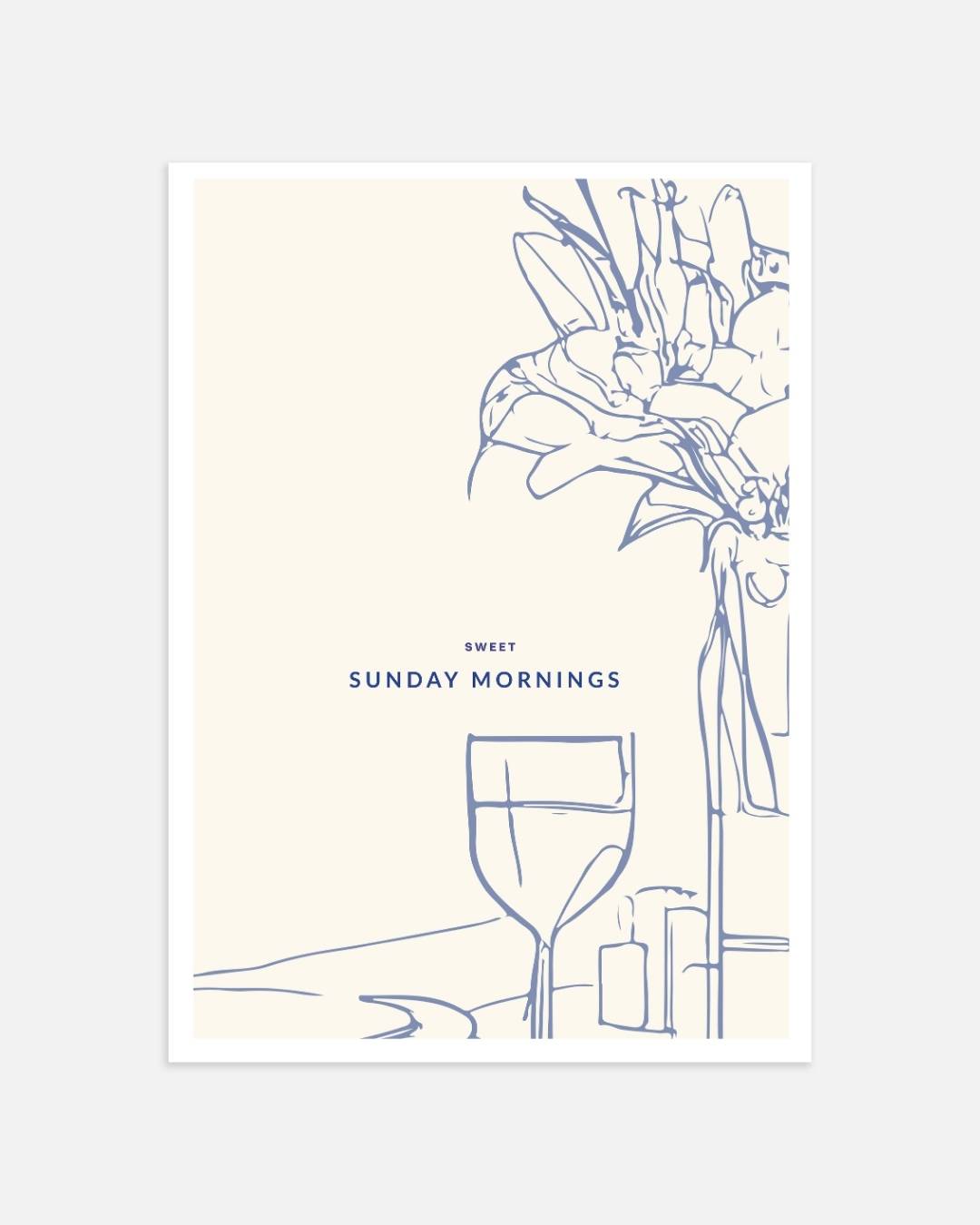 Sweet sunday mornings Poster – portret wanddecoratie van WallArtistic