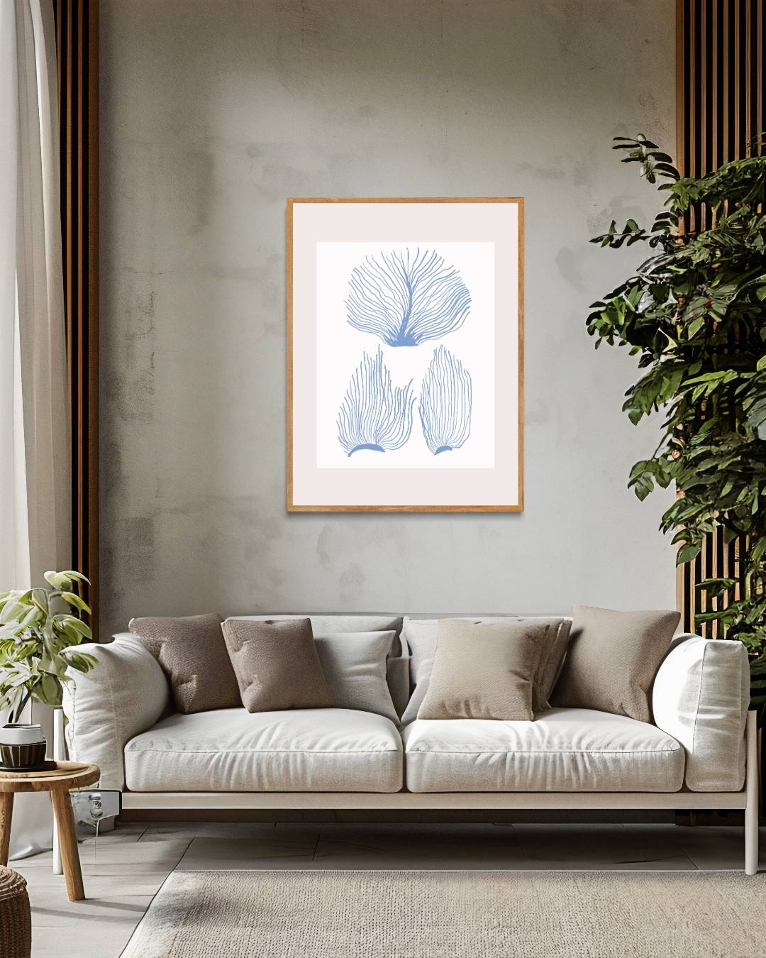 Maritiem koraal Poster – staande poster voor modern interieur