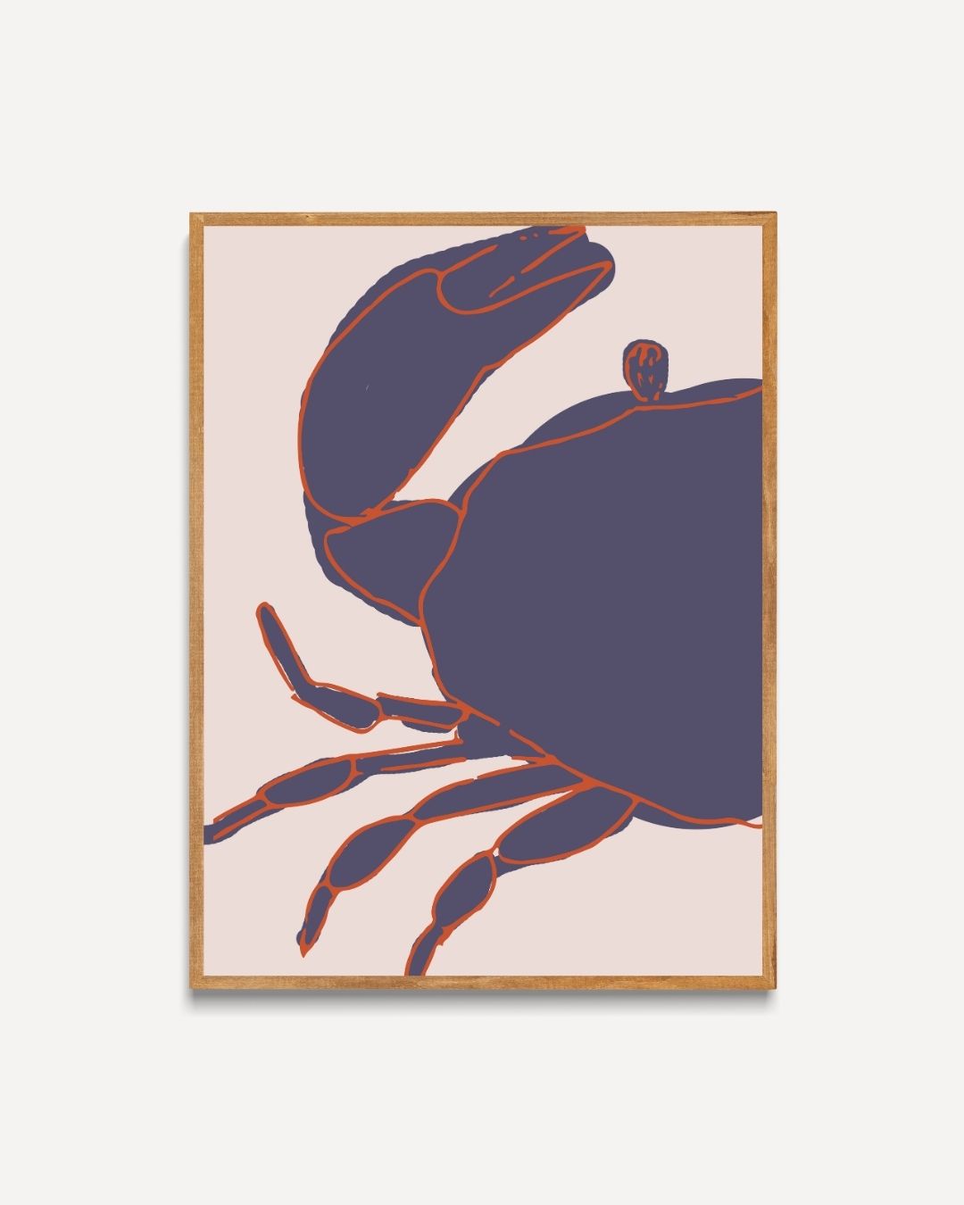 Krab Poster – portret poster als wanddecoratie