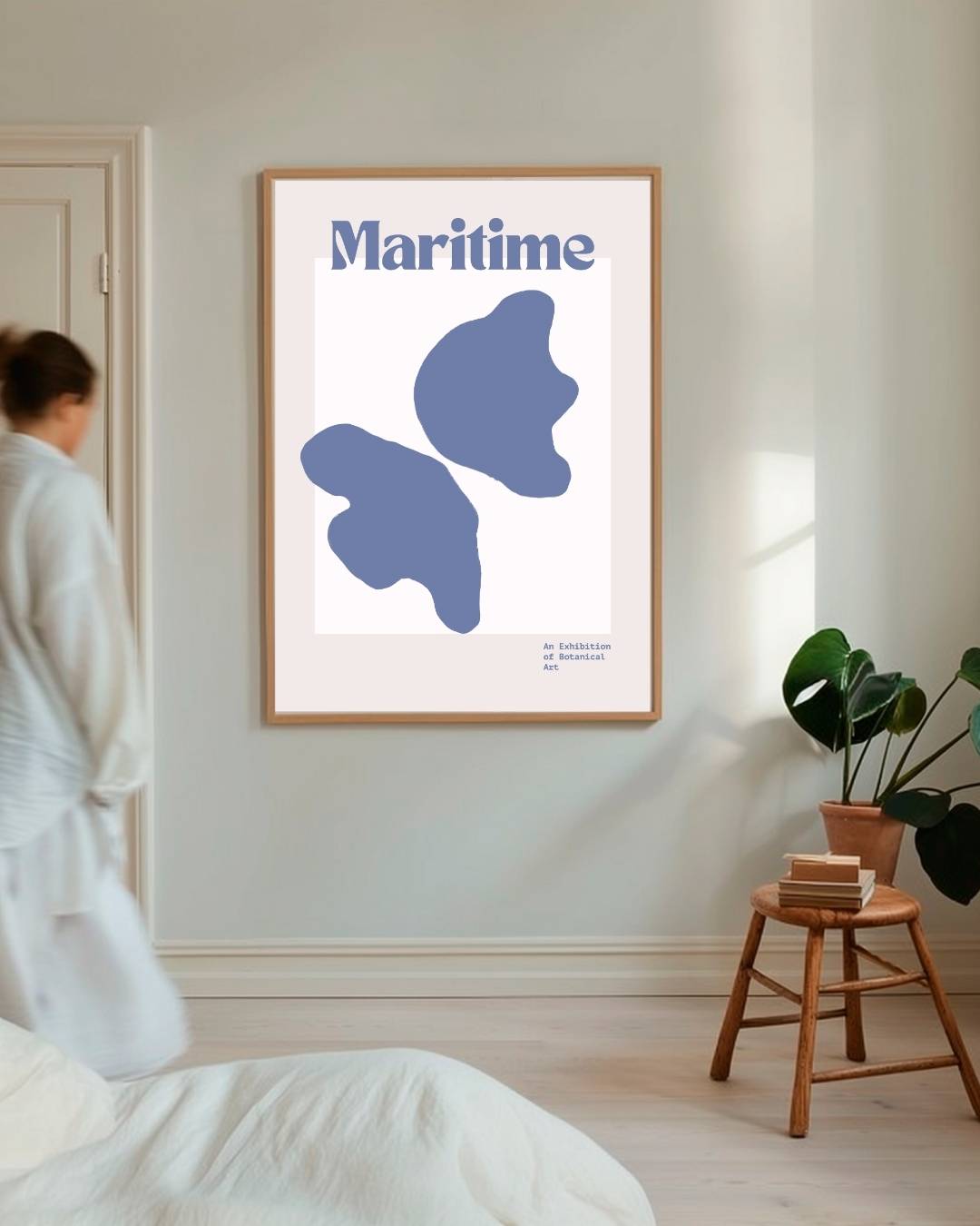 Maritime botanical Poster – staande poster voor modern interieur