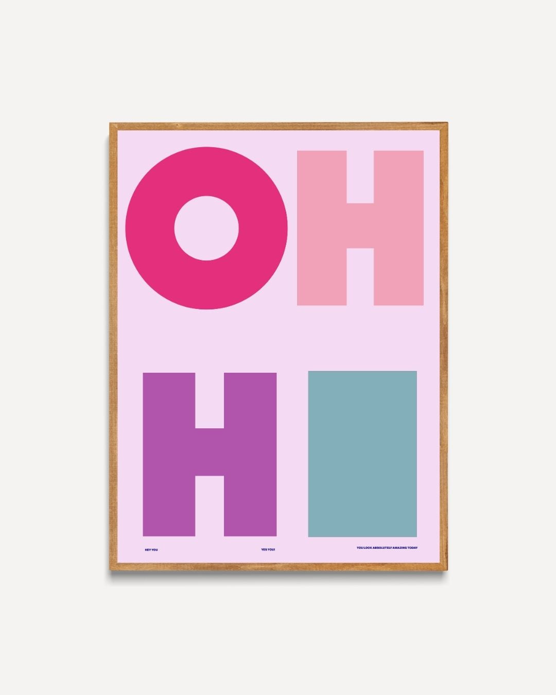 Oh Hi Poster – portret poster als wanddecoratie