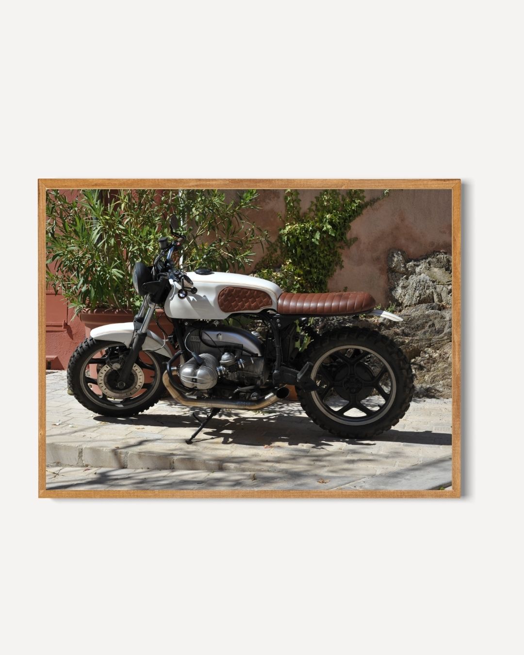 Vintage motorfiets Poster – portret poster als wanddecoratie