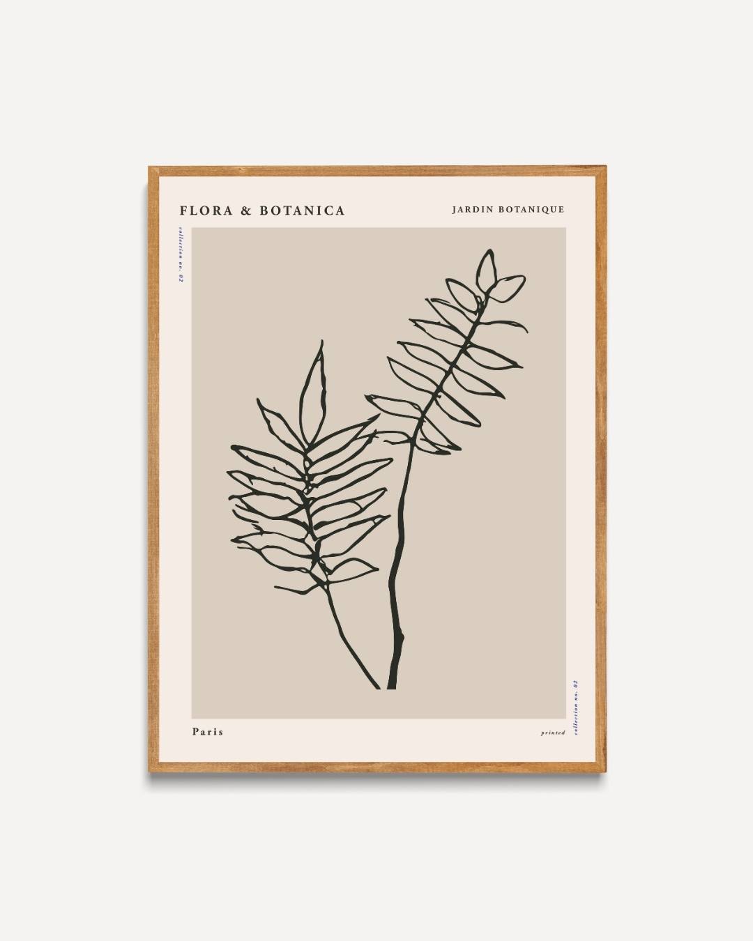 Bladillustratie Poster Kunstwerk – portret poster als wanddecoratie
