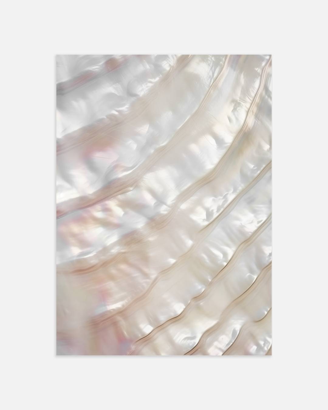 Parelmoer reflecties Poster – portret wanddecoratie van WallArtistic