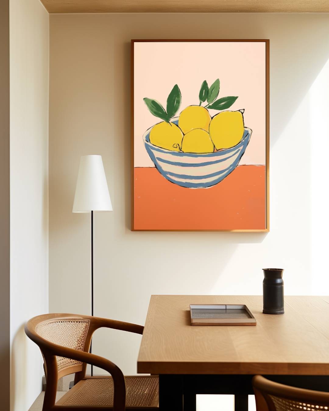 Kom met citroenen Poster – staande poster voor modern interieur