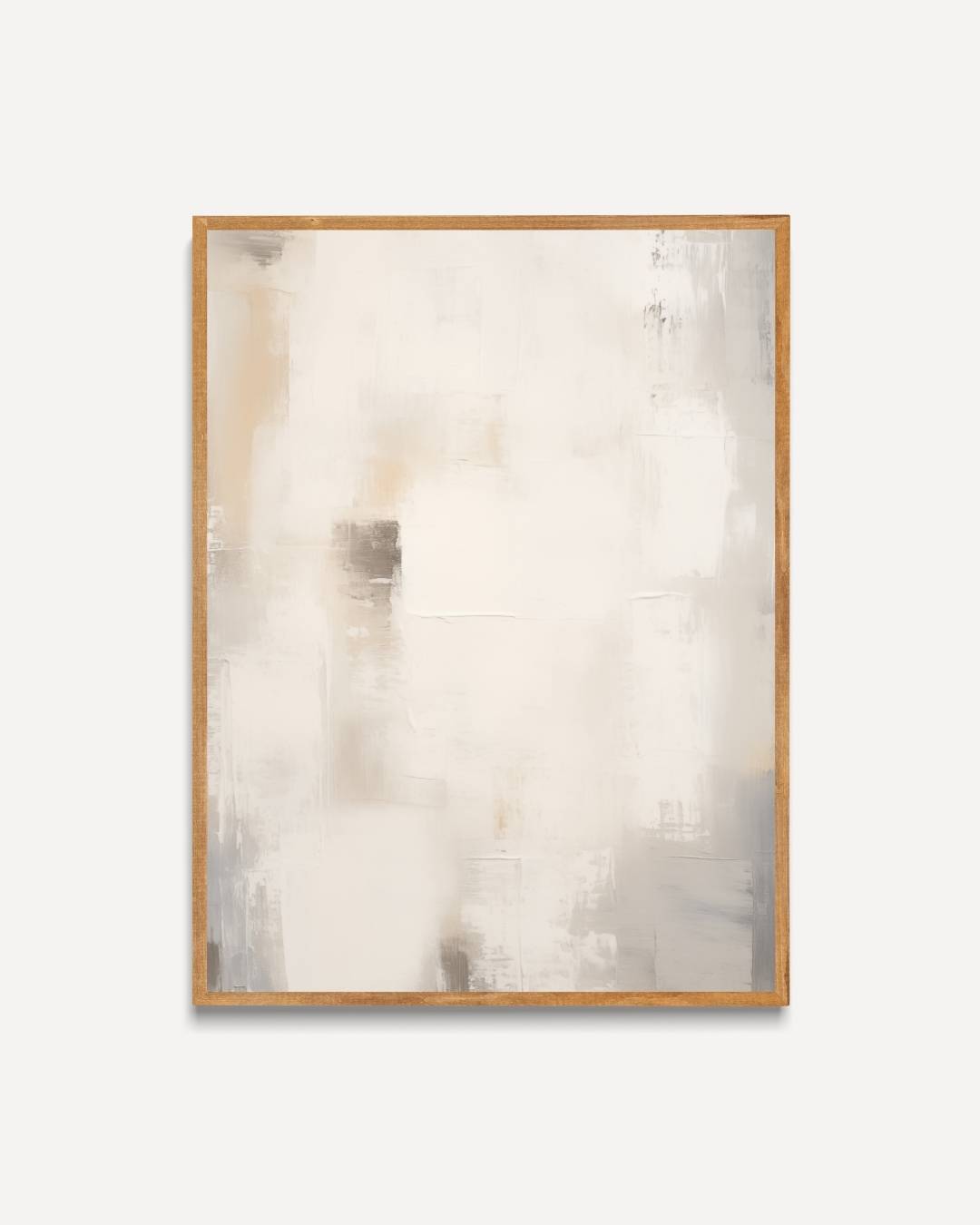 Neutrale abstractie in zachte tinten Poster – portret poster als wanddecoratie