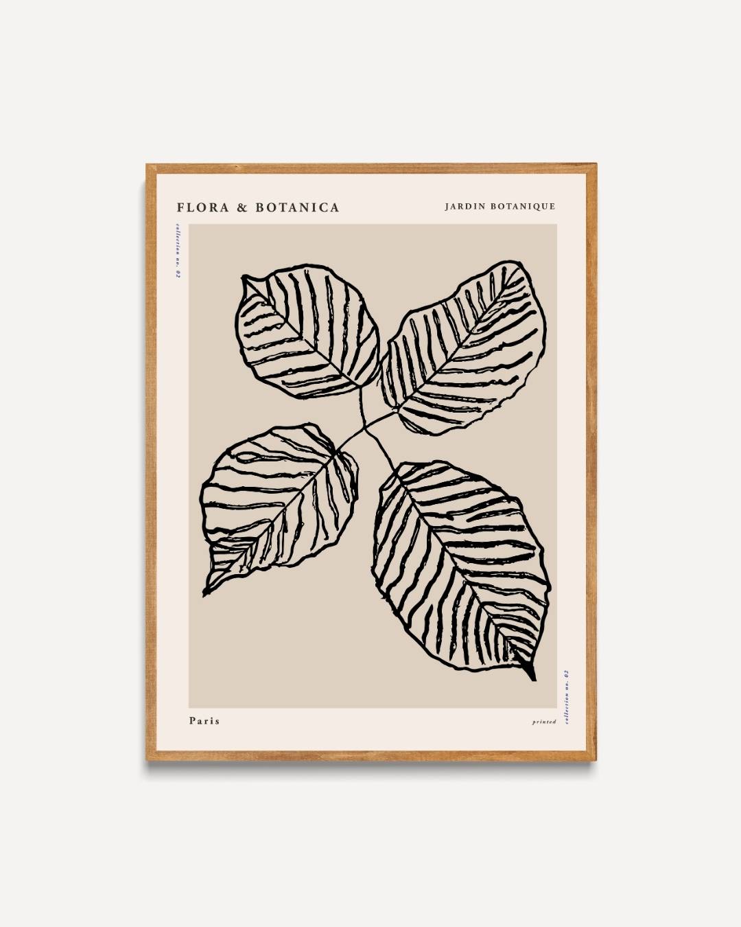 Vier bladeren Poster Kunstwerk – portret poster als wanddecoratie