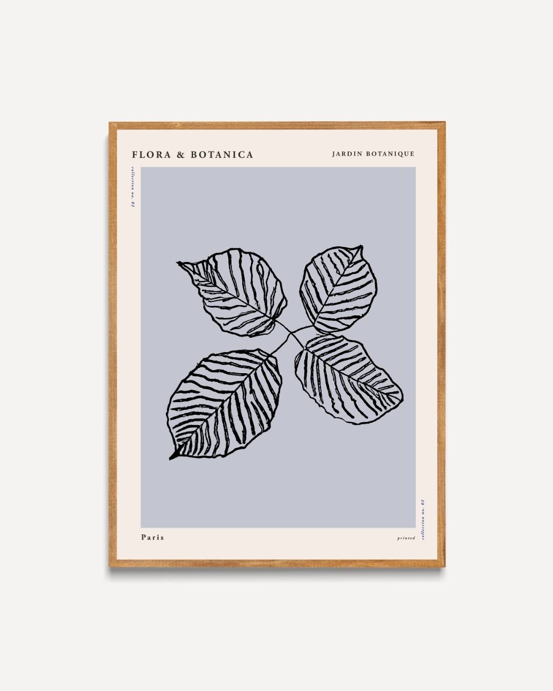 Botanische symmetrie Poster Kunstwerk – portret poster als wanddecoratie
