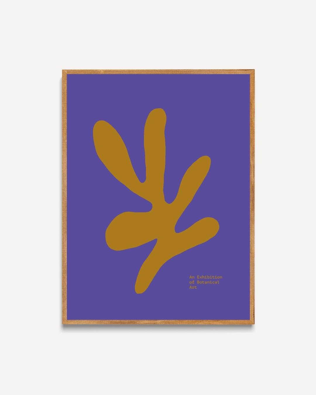 Gele abstracte vorm Poster – portret poster als wanddecoratie