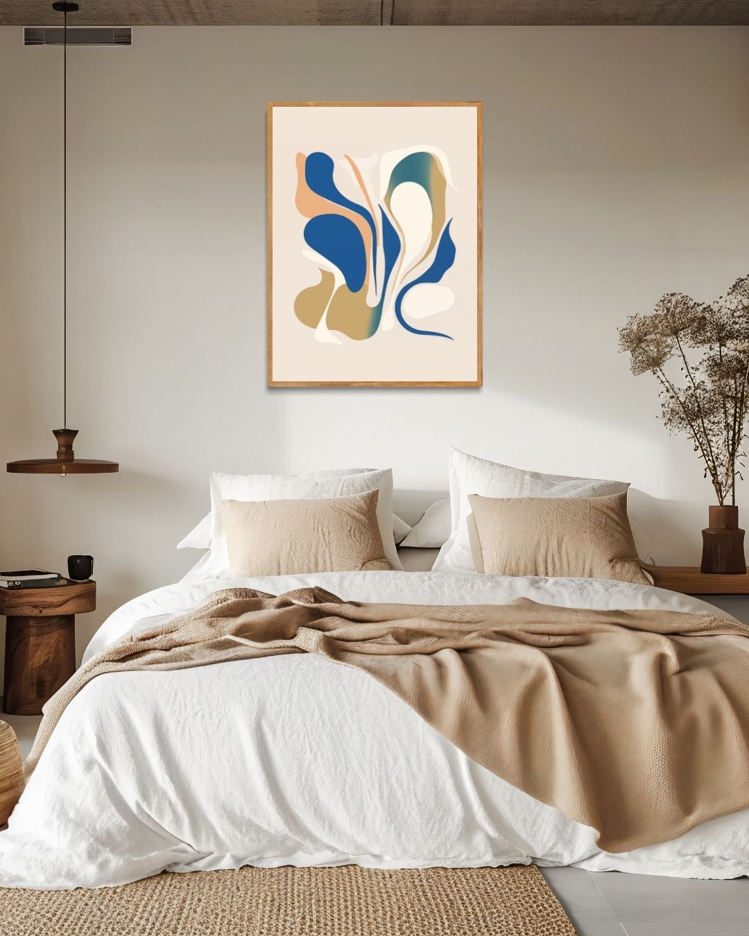 Abstracte vormen Poster – staande poster voor modern interieur
