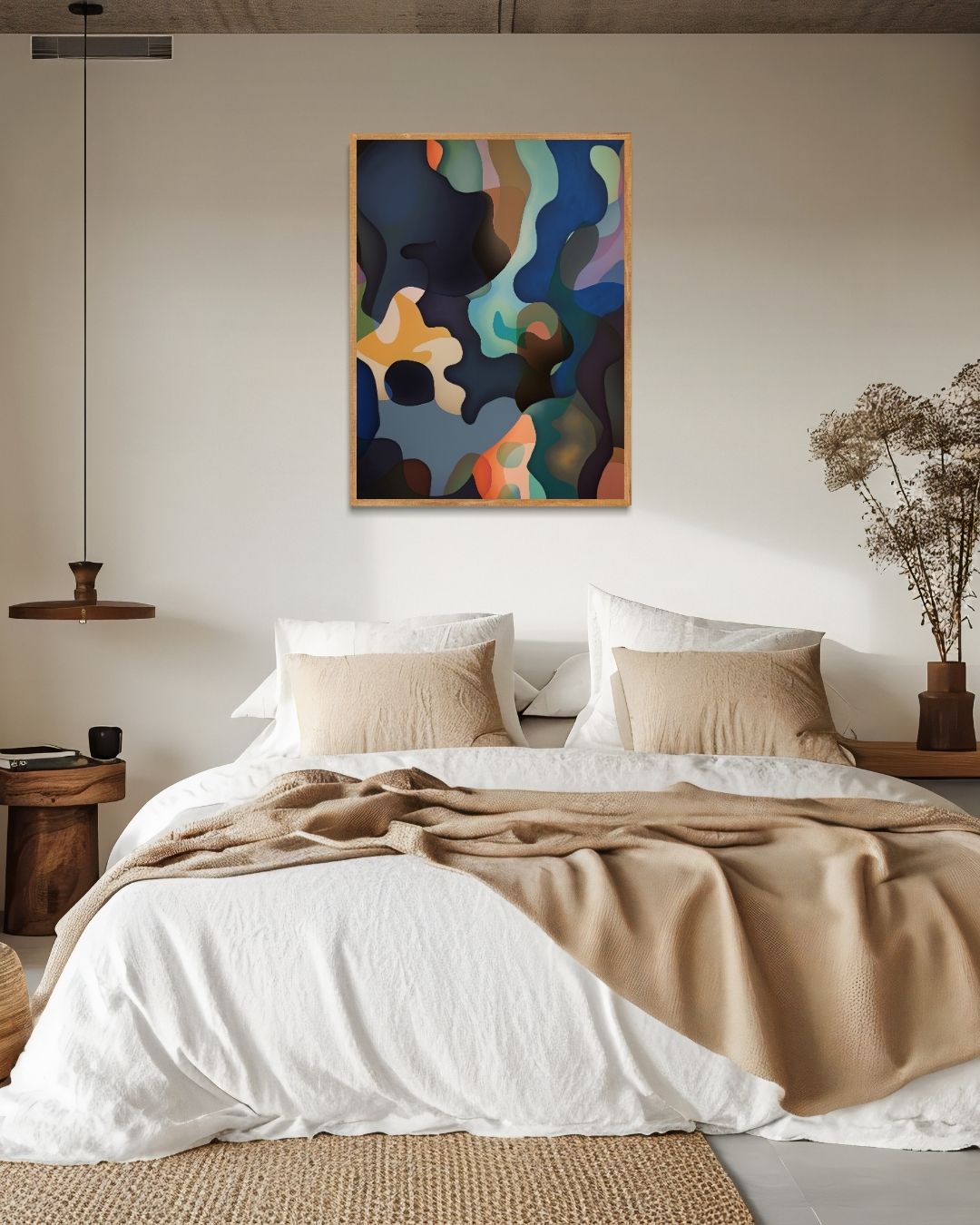 Diepte in abstractie Poster – staande poster voor modern interieur